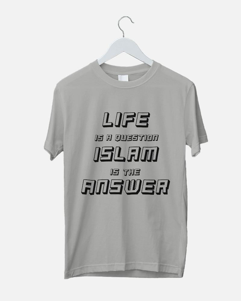 LIFE IS A QUESTION...( SILVER GREY)